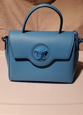 Versace Medusa Crossbody Handbag Blue