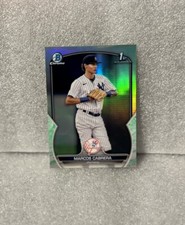 2023 Bowman Chrome Marcos Cabrera Lunar Green Refractor NY YANKEES