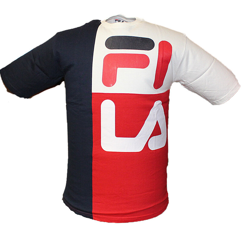 T shirt maglietta Fila Indo uomo blu rossa tempo libero sport fitness estate style