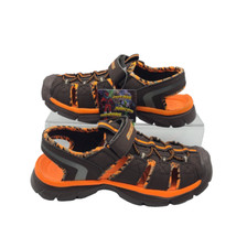 SKECHERS 92189 Skechers Relix Trophix Boys Sandals Brown/Orange Size "1"