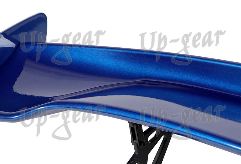 TIPO-3 Universal 57" Pintado Azul ABS GT Estilo Baúl Alerón Ala Aluminio Pata Foto 3 de 4