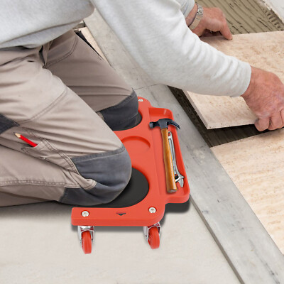 Rolling Knee Pads Platform W/ Wheeled Workers' Wheels Knee Pad Floor Tiles Tools