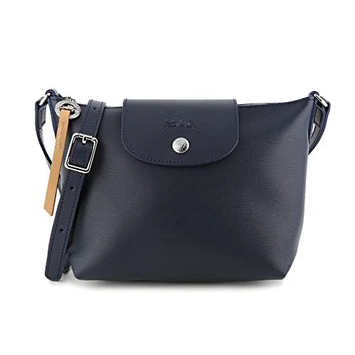 Longchamp `le Pliage City` Extra Small Crossbody Bag in Blue