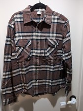 Vintage Men's eS 2006 Flannel Shirt 100 Cotton Sz L Heavyweight NWT