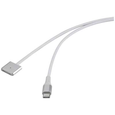 Renkforce USB-Ladekabel Magsafe 3 USB-C , Magsafe 3 2.00 m Weiß magnetischer