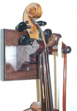 Walnut Wood Violin  Bow Hanger Wall Mount Stringed Instrument Display