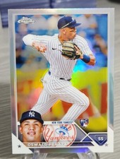 Oswald Peraza 2023 Topps Chrome Rookie Refractor #132 New York Yankees/Angels RC