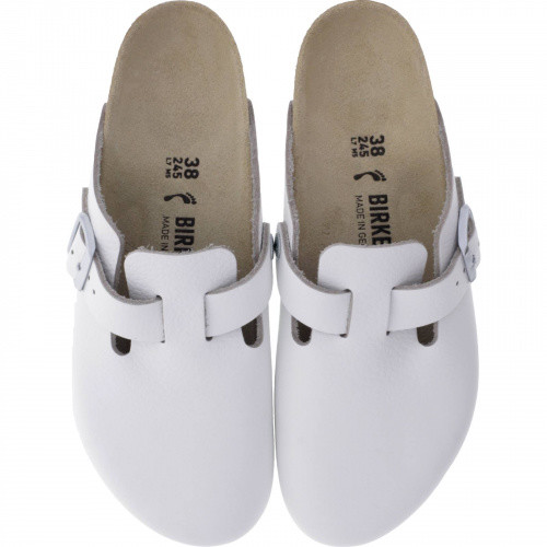 Birkenstock / Modell: Boston / Weiß Leder / Weite: Schmal / Art: 060133 / Unisex Birkenstock / Modell: Boston / Weiß Leder / Weite: Schmal / Art: 060133 / Unisex
