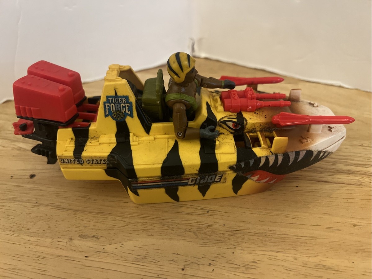 Vehicule Gi Joe Força Tigre Lancha Canhoneira Estrela 1986 Brazil