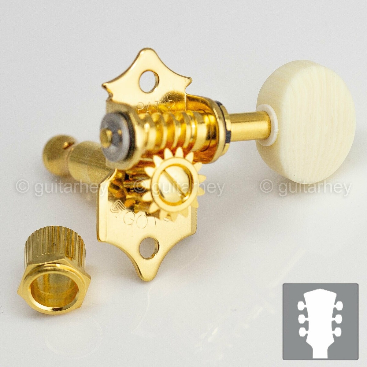 NUOVO Gotoh SE700-M5 OPEN-GEAR Tuning Piccoli Pulsanti Avorio - Foto 9