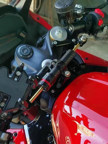 Universal for Street Motorcycles, Scooters, 255mm Aluminum Alloy Steering Damper - Foto 2 di 24