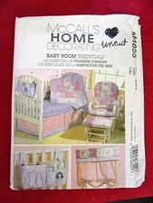  HOME DECOR UNCUT MCCALLS # M4855 BABY ROOM ESSENTIALS SEWING PATTERN CRAFT 