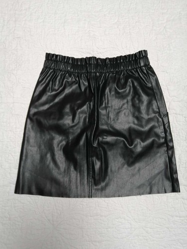 Mini jupe noir faux cuir polyester taille élastique T34 Jennyfer (2503073) - Imagen 2 de 4