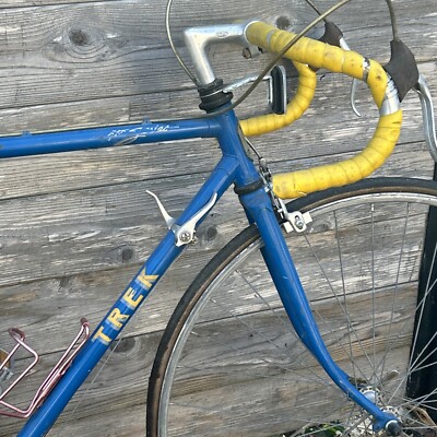 Vintage Trek 400 Road Bicycle Blue And Yellow | eBay Vintage Trek 400 Road Bicycle Blue And Yellow | eBay