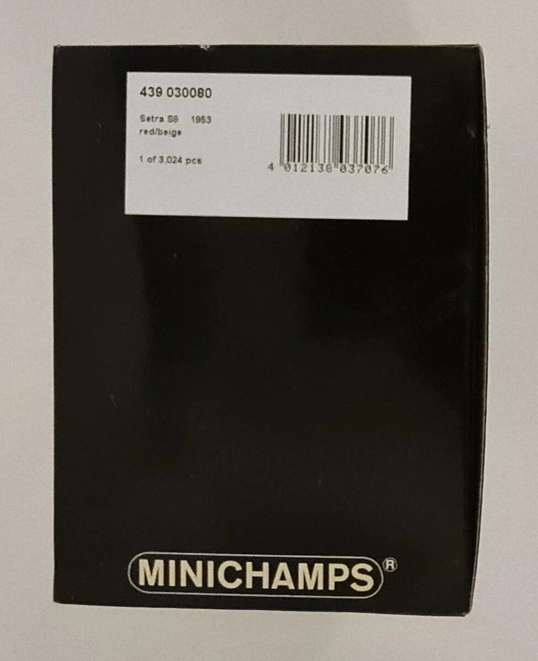 MINICHAMPS die cast 1:43 SETRA S8 Bus REDBEIGE limited edition 3024 items NEW - Image 4 of 4