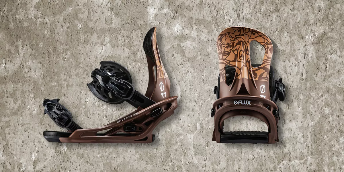 snowboarding snowboard men bindings FLUX TT brown chocolate S-M-L