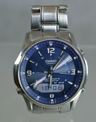 SAMMLER ARMBANDUHR - CASIO LINEAGE - MULTI BAND TOUGH SOLAR - FUNKTIONSFÄHIG