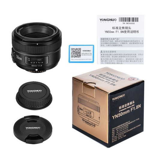 YONGNUO YN50mm F/1.8 AF/MF Auto Focus Prime Lens for EF Mount Canon Camera UK A - Picture 5 of 5