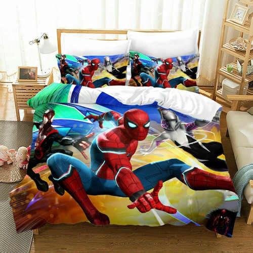 Spiderman Bedding Set 3PCS Duvet Cover 