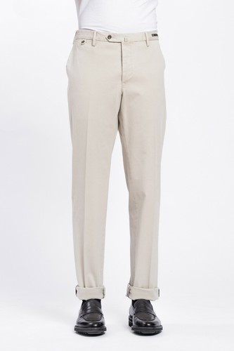 PT01 TORINO WEST POINT Beige Trousers 