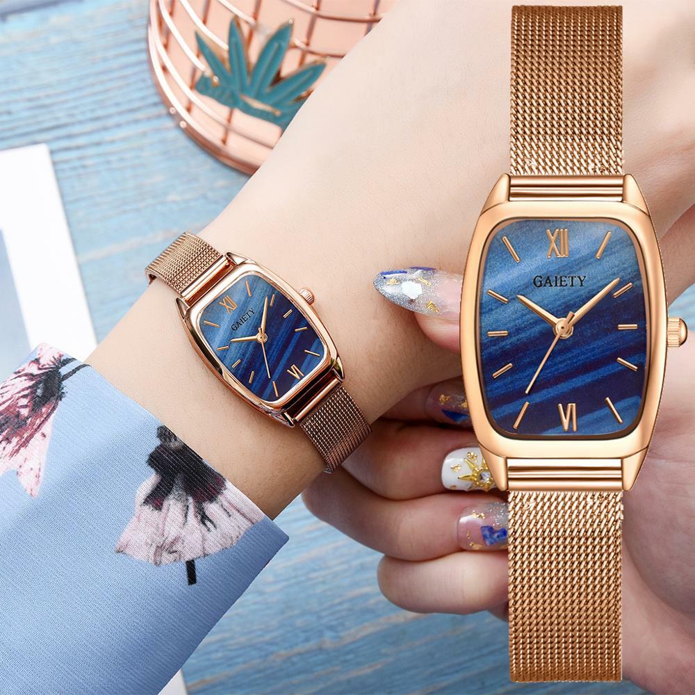 Gaiety montre de luxe femmes or Rose eau perceuse Bracelet montre bijoux dames