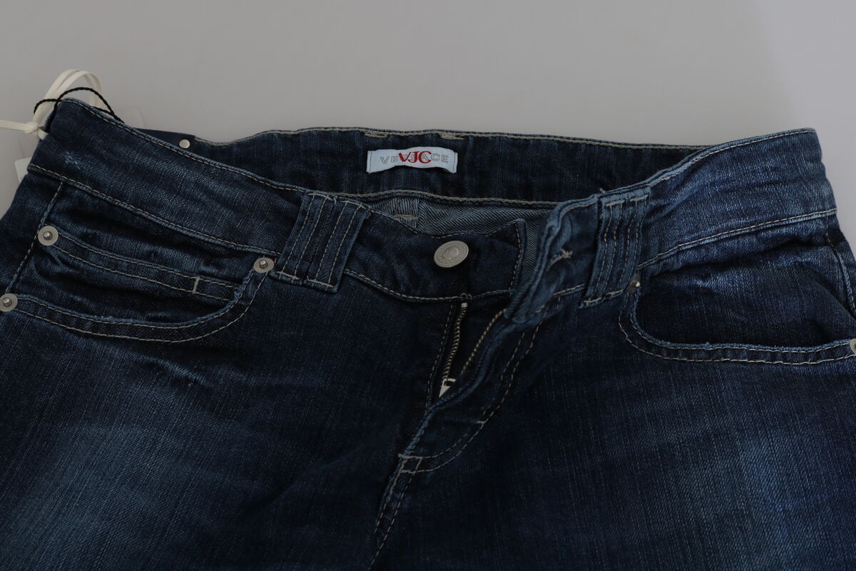 VERSACE JEANS COUTURE Jeans Blue Cotton Low Waist Skinny VERSACE JEANS COUTURE Jeans Blue Cotton Low Waist Skinny
