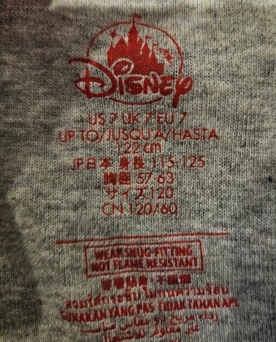Disney Store Kids Christmas Pajamas Size 7 Snug Pants Long Sleeve Mickey Cocoa - Picture 3 of 4