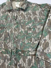 Vintage Mossy Oak Original Greenleaf Camo Coveralls XL Reg Turkey Hunting USA