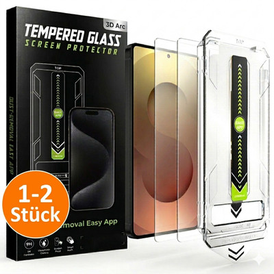 Panzerfolie Display Schutzglas für Samsung S26 S25 S24 Ultra Plus + Anbringhilfe