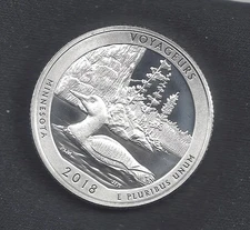 2018 S Silver Proof VOYAGEURS Quarter - 90% Silver