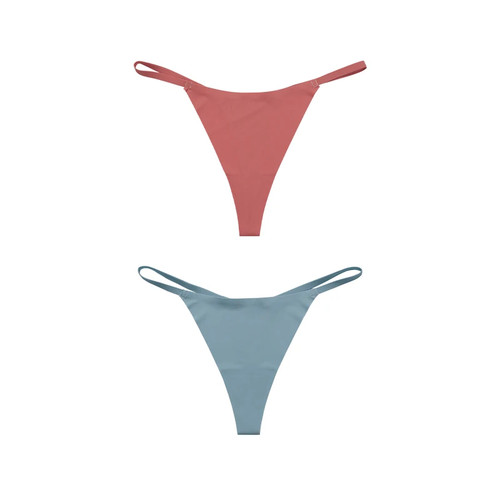 Tanga bragas suaves de tiro bajo elástico sin costuras para mujer S-XL - Imagen 10 de 25