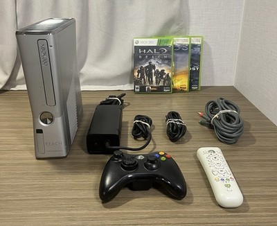 Microsoft Xbox 360 S Halo: Reach Limited Edition Silver Console Bundle + 3 Games