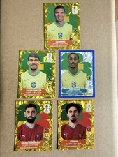 Brazil Portugal LOT Panini FIFA World Cup 2026 Gold Crumple Parallels Stickers