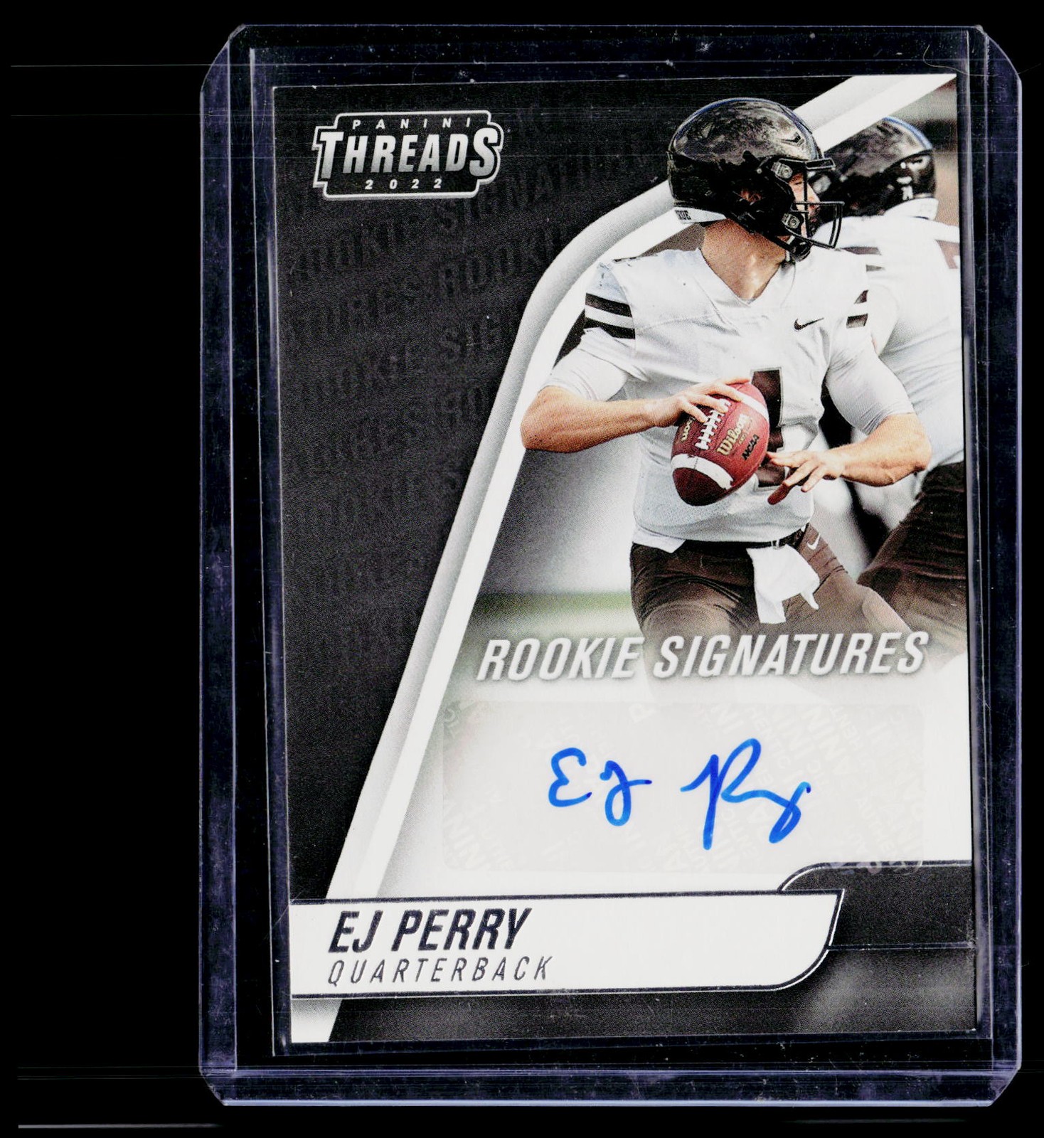 2022 Panini Chronicles Draft Picks #TH-EPE E.J. Perry Threads Rookie Signatures