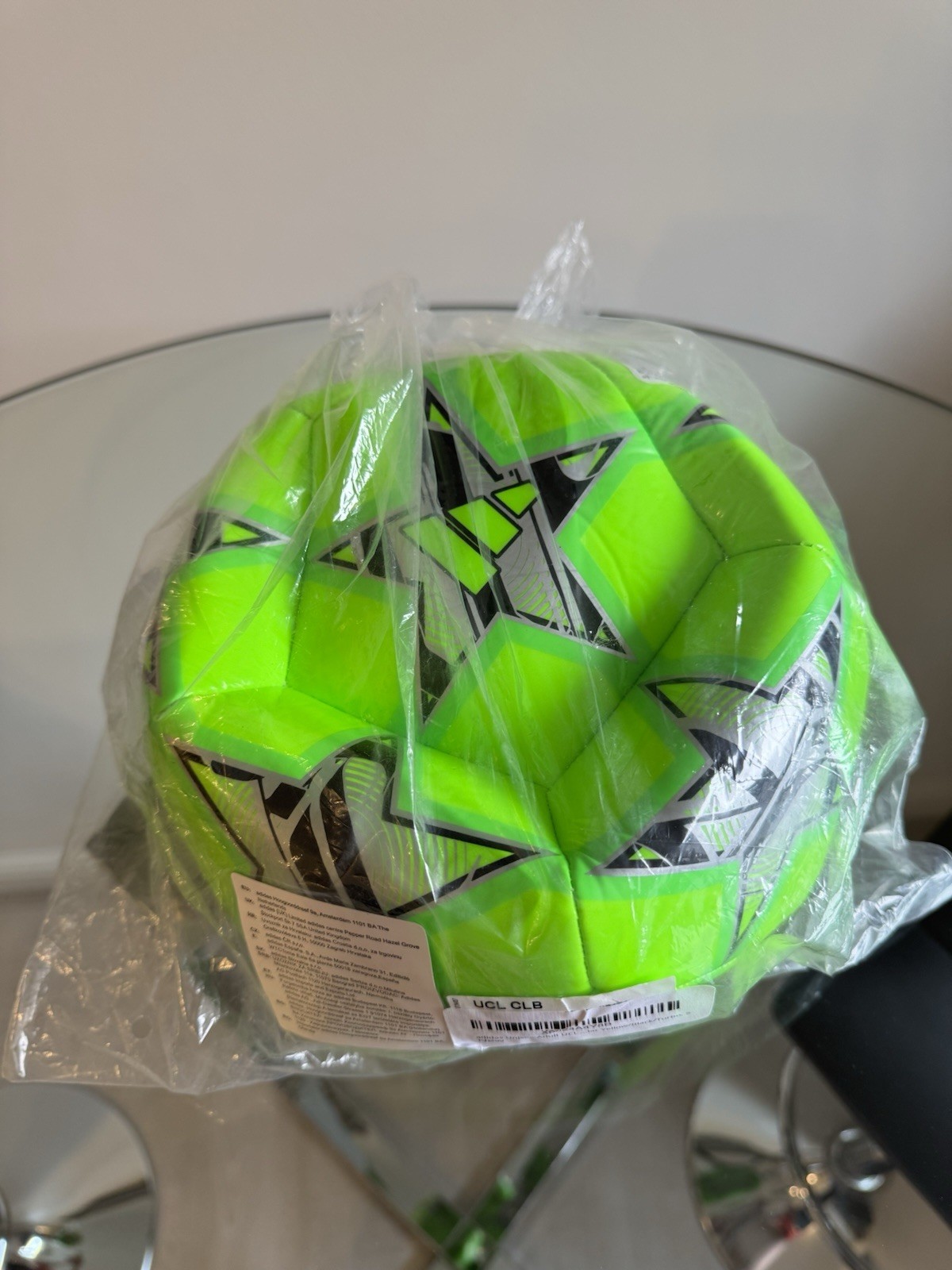 ADIDAS UCL CLUB ADULT FOOTBALL | Size 5 | BRIGHT Green/Black | NEW & AUTHENTIC!!