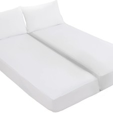 Waterproof Split King Mattress Protector for Adjustable Beds Soft Cooling Vis...