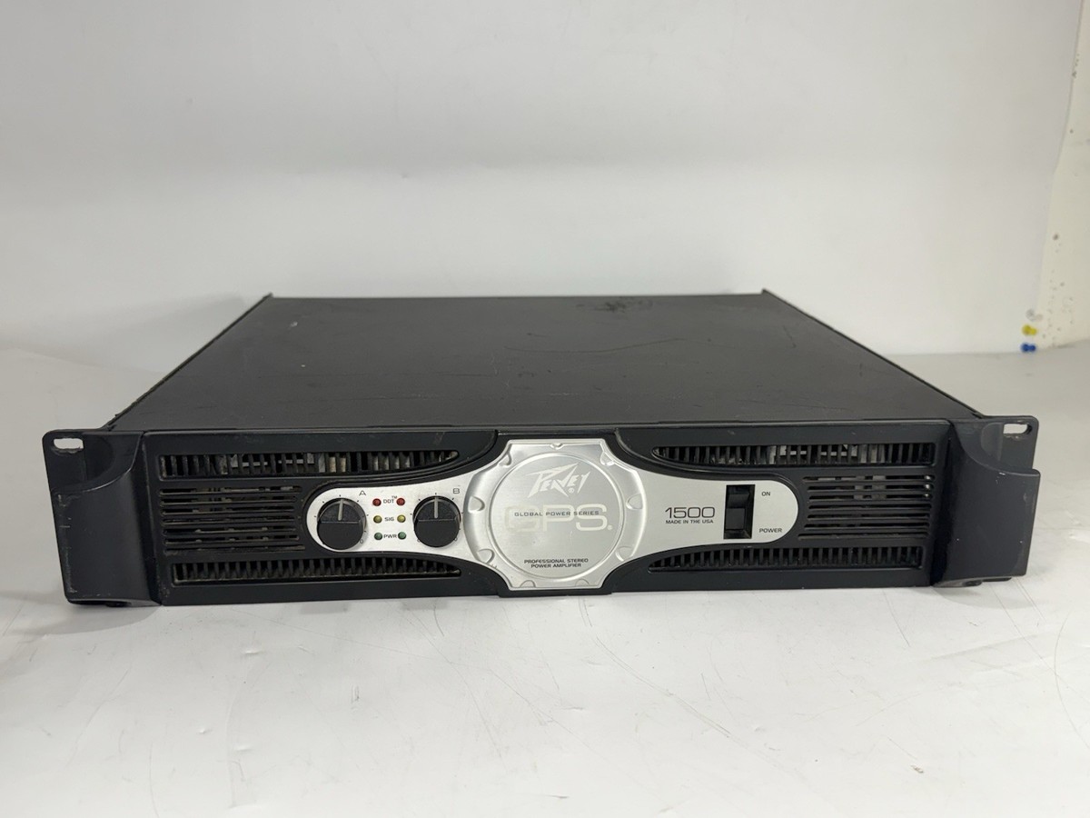 Peavey GPS 1500 Professional Stereo Power Amplifier 2 X 750 Watts