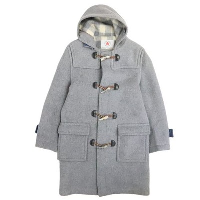 Vintage L'Elephant Rouge Wool Duffle Parka Coat Jacket Size 38 Gray Toggle