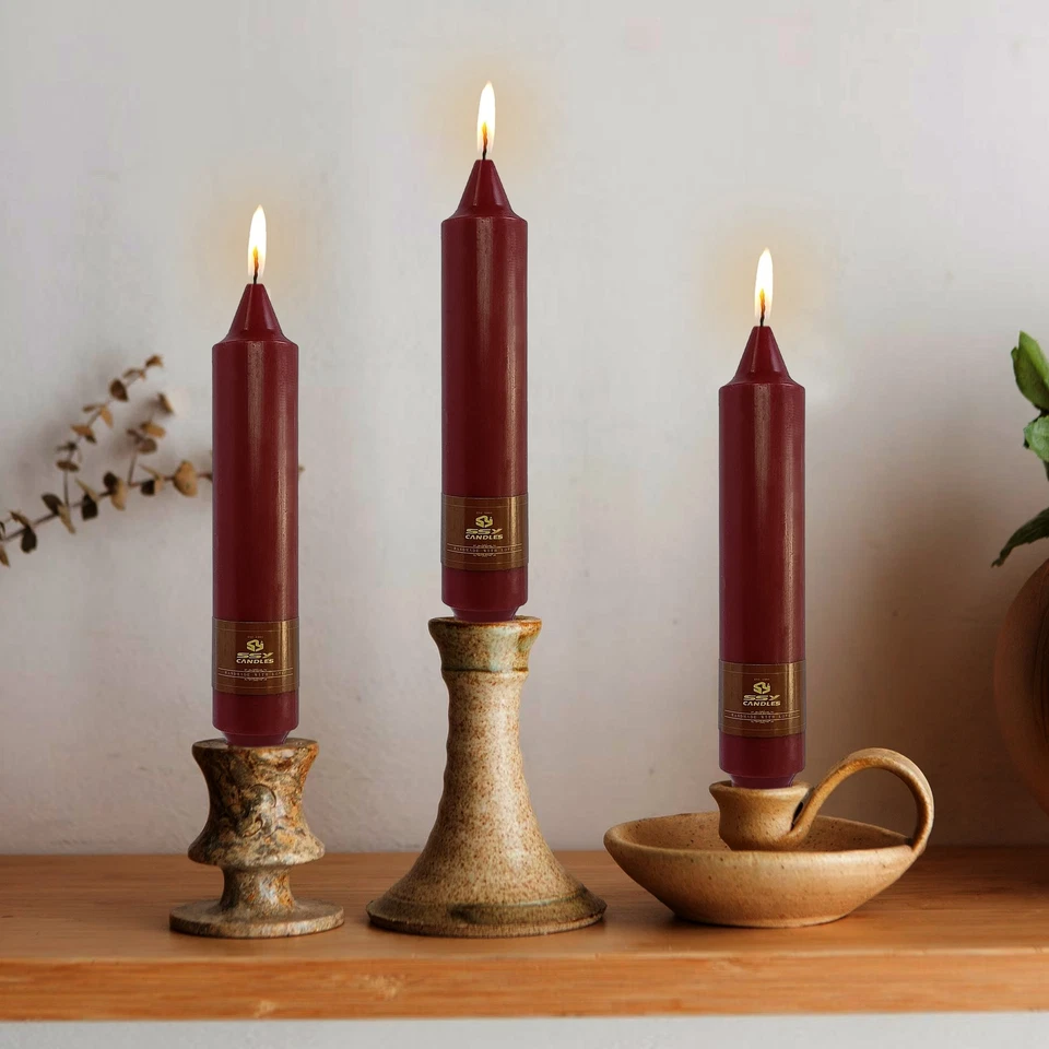 Conjunto de 8 velas cônicas para decoração de casa Halloween sem perfume vela pilar 7 polegadas - Imagem 3 de 4