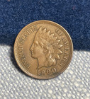 (#100482)   Indian Head Cent (Penny):  1900.  AU+/unc    4 diamonds. — photo 1
