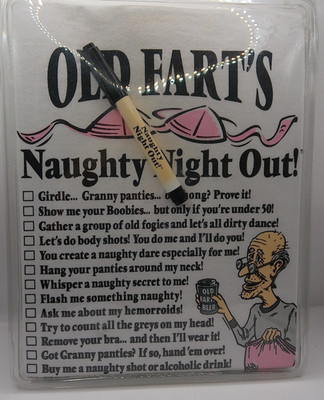 Old Fart's Naughty Night Out One Size (XL) T-Shirt with Marker