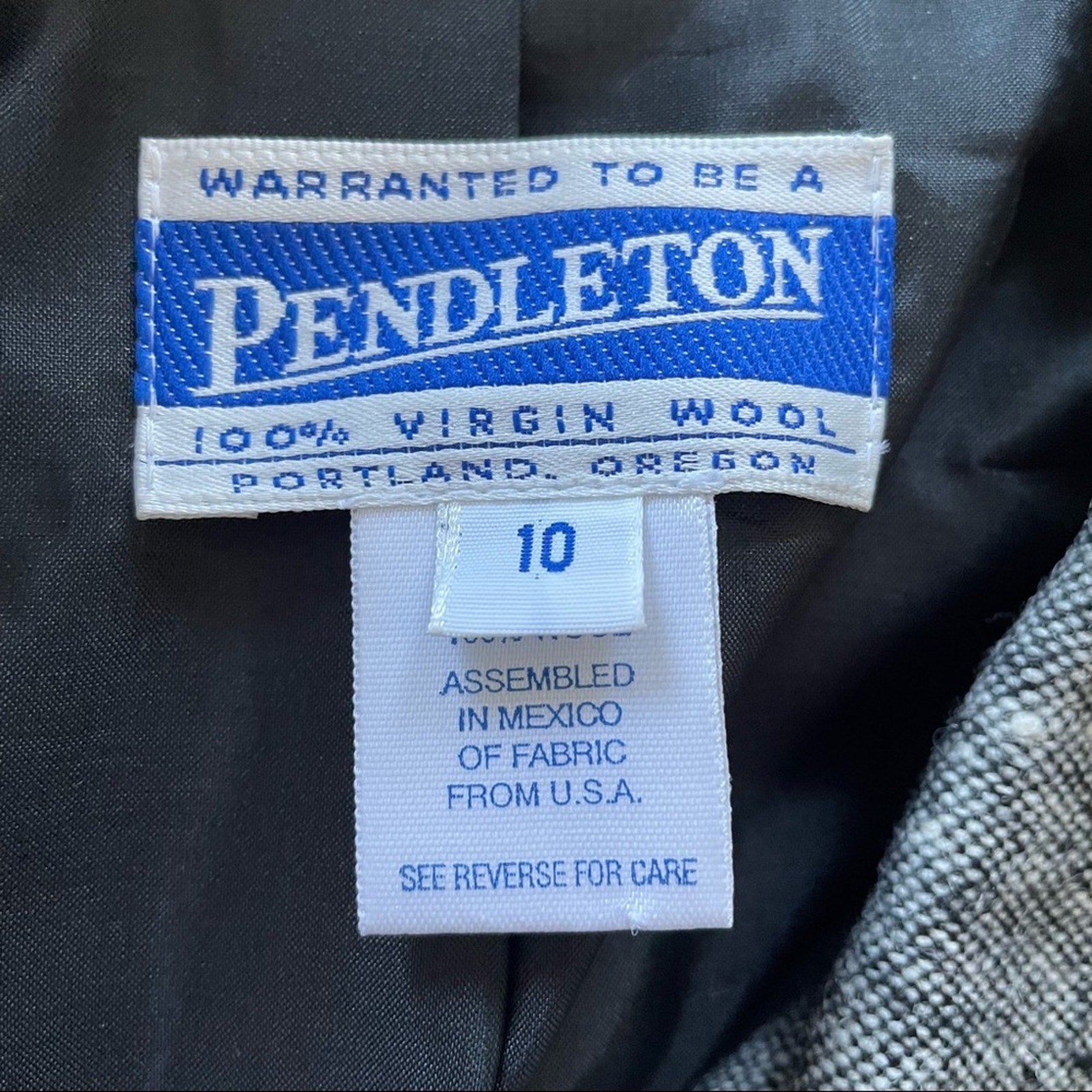 Pendleton Shacket Shirt Jacket Gray Speckled Wool… - image 4