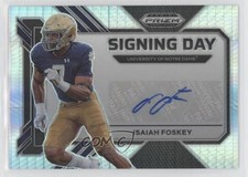 2023 Panini Prizm Draft Picks Signing Day Hyper Isaiah Foskey #SD-IFO Auto 5i2