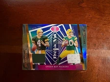2023 Panini Illusions Brett Favre / Jordan Love Deja Vu #DV-FL Green Bay Packers