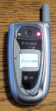 LG VX6100 - Silver U.S. Cellular CDMA Flip Phone - Very Rare Version / READ