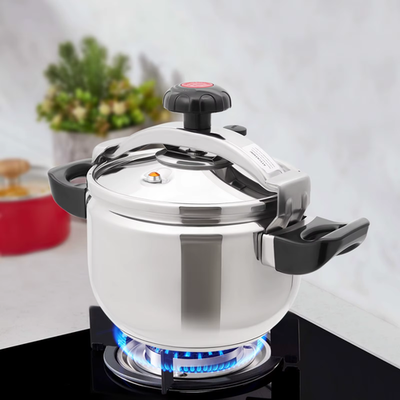 #ad Silver 201 Stainless Steel round Pressure Cooker7L 22L 26L 40L Tabletop Pressu $635.99