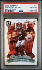 2025 PANINI DONRUSS DOWNTOWN! #17 SHEDEUR SANDERS PSA 10