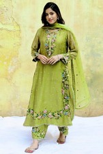 Latest Designer Faux Georgette Salwar Kameez With Dupatta For Women