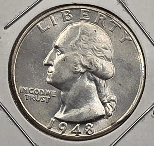 《SILVER》 1948 BU  WASHINGTON QUARTER - *BEST WAY TO BUY SILVER !!