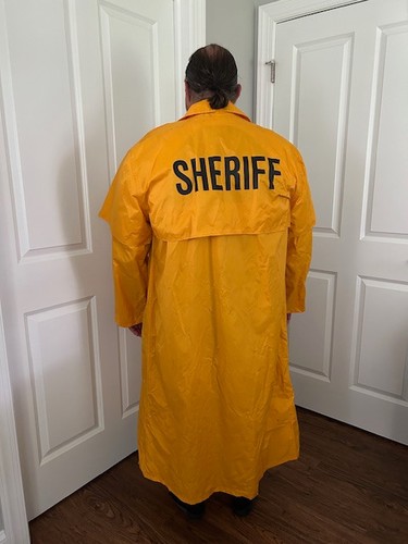 Sheriff Rain Coat Blauer Full Length Duster Style XL 48-50 Long (Only Worn Once)
